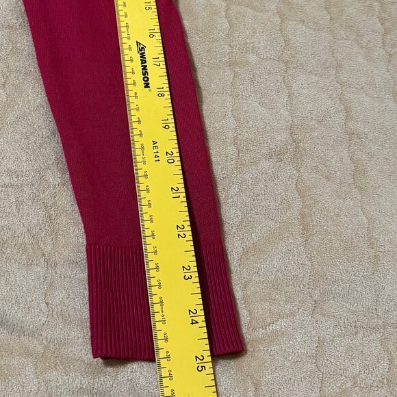 White House Black Market Women's Deep Red Snap Button Size XL - Picture 4 of 9